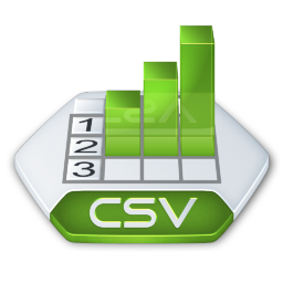 MS Excel CSV Icon 256x256 png